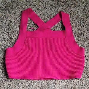 House of harlow 1960 size small pink cross back crop top